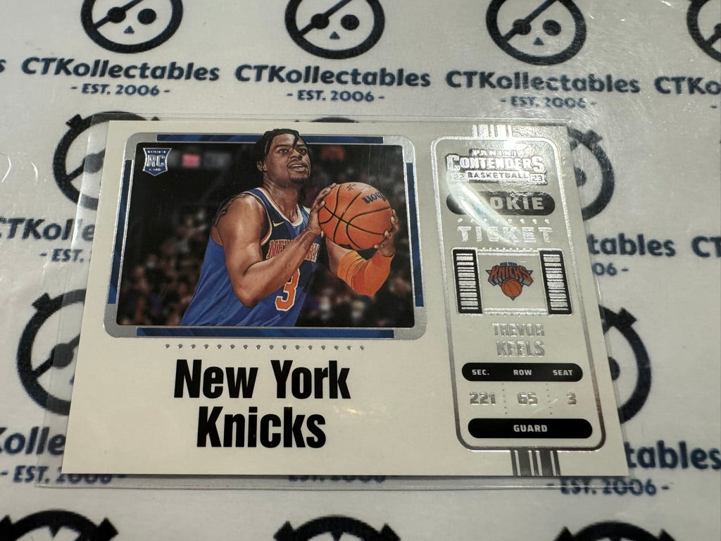 2022-23 NBA Panini Contenders Trevor Keels Variation Rookie Card #113 SP Knicks