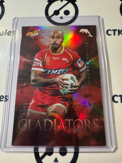 2026 Select NRL League Heroes Gladiator #G41 Felise Kaufusi #377/599 Dolphins