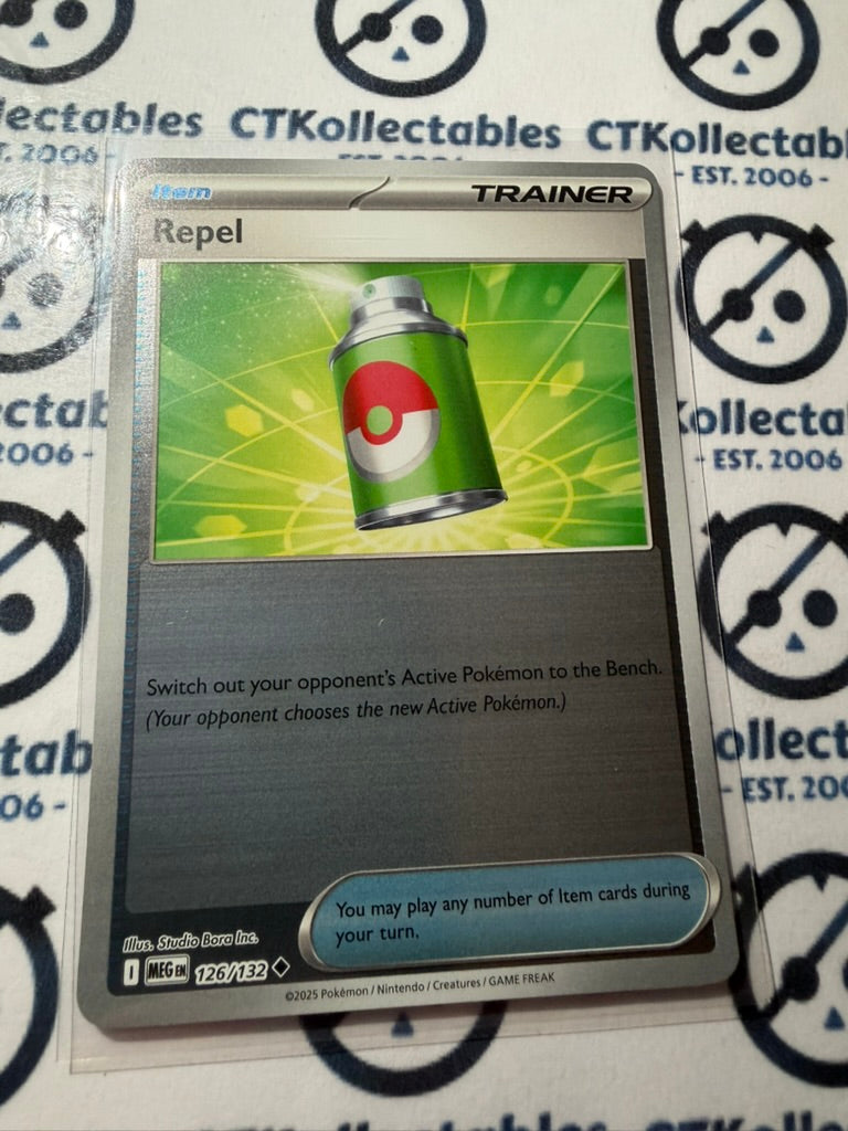 Repel Reverse Holo Mega Evolution #126/132 Pokemon