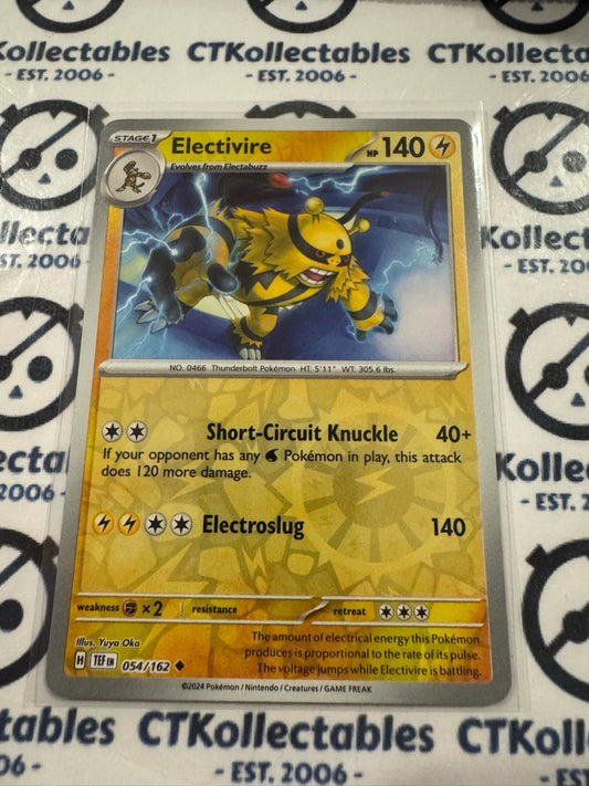 Electivire Reverse Holo Scarlet & Violet Temporal Forces # 054/162 Pokemon