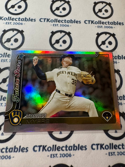2025 Topps Series 2 Baseball Tobias Myers Future Stars Silver Rainbow Foil #636