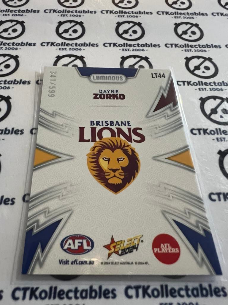 2024 AFL Footy Stars  Luminous Thunderbolt Dayne Zorko #341/599