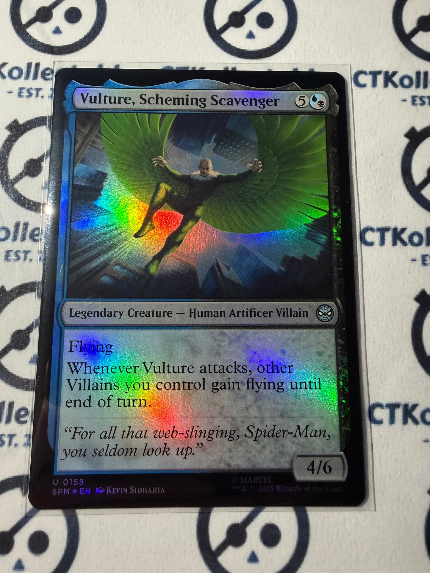 Vulture Scheming Scavenger Foil #158 Marvel's Spider-Man MTG Magic The Gathering