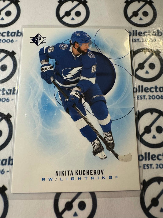 2020-21 NHL SP Hockey Nikita Kucherov Blue Parallel #56 Lightning