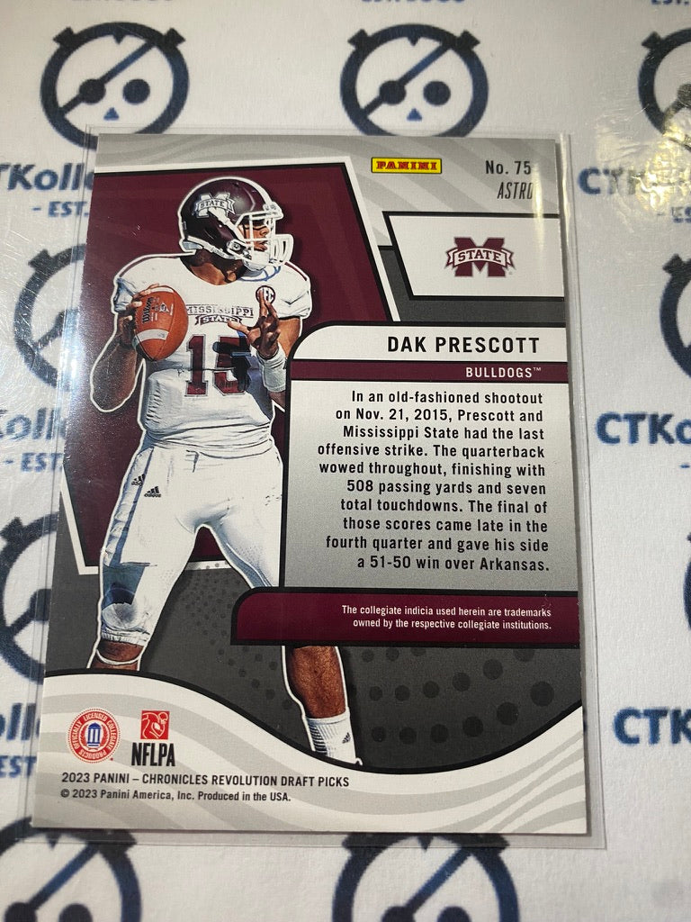 2023 NFL Panini Chronicles Draft Picks Revolution Dak Prescott ASTRO #75 Cowboys