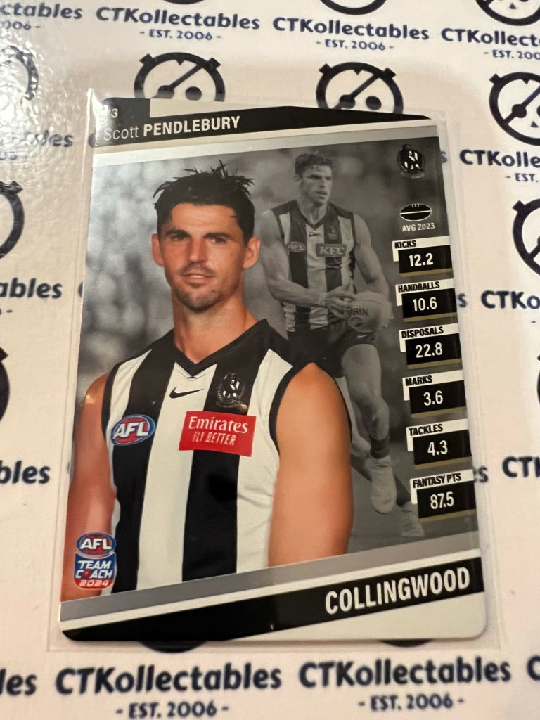 2024 AFL Teamcoach Silver Card #73 Scott Pendlebury Magpies