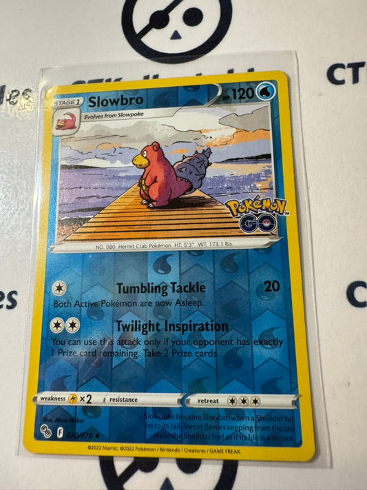 Slowbro #020/078 Reverse Holo -Pokemon Go ! Pokemon Card