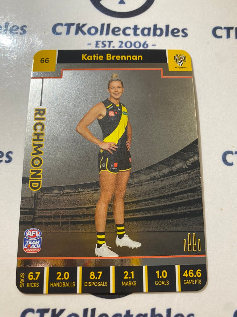 2023 AFLW Teamcoach Silver Card #66 Katie Brennan