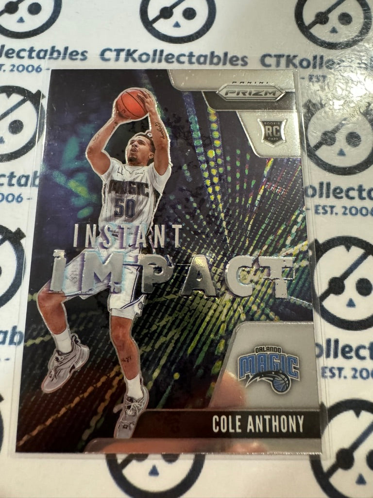 2020-21 NBA Panini Prizm Cole Anthony Instant Impact #12 Magic