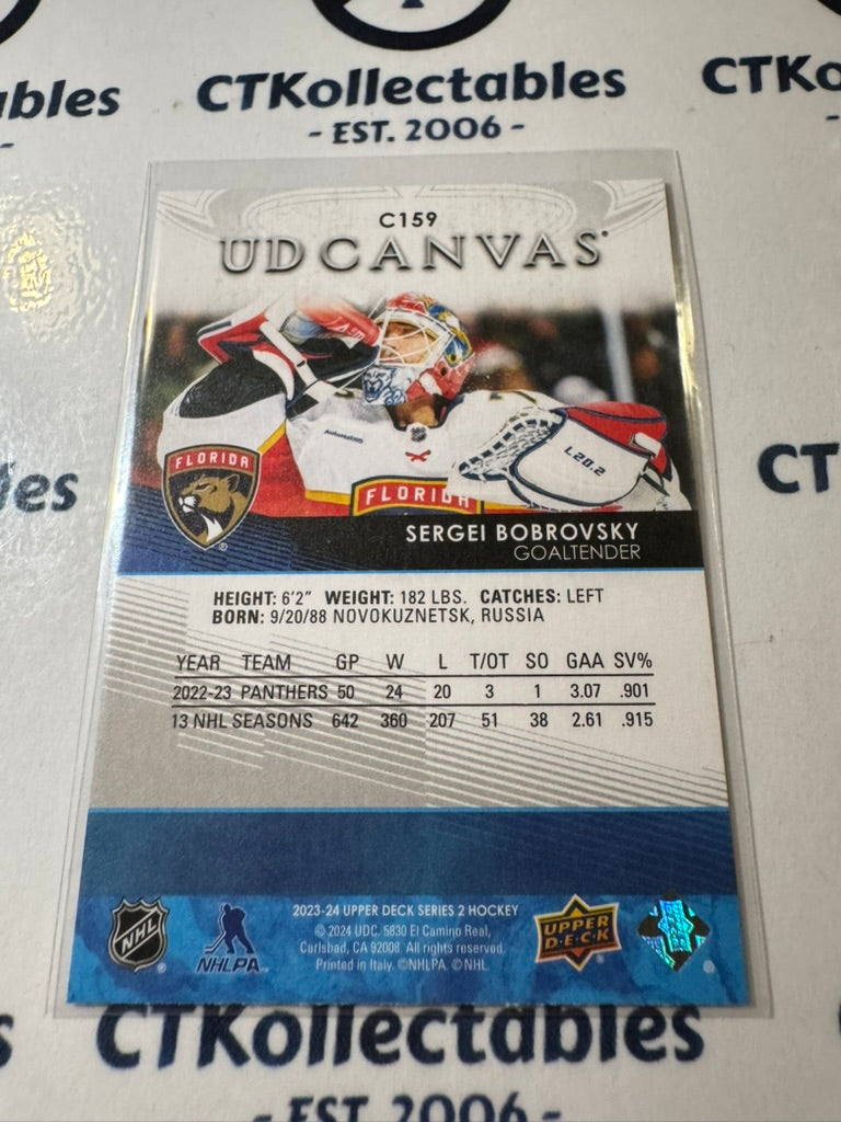 2023-24 NHL Upper Deck Series 2 Sergei Bobrovsky UD Canvas C159 Panthers