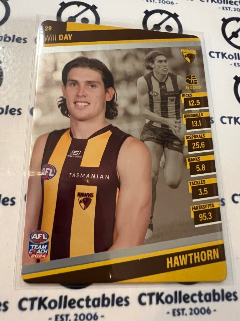 2024 AFL Teamcoach Silver Card #29 Will Day Hawks