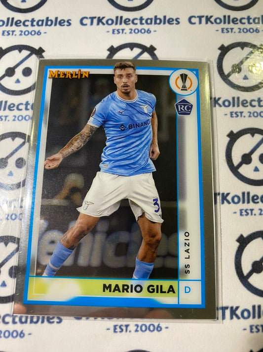 2022/23 Topps Merlin UEFA Mario Gila Rookie Card RC #129 SS Lazio