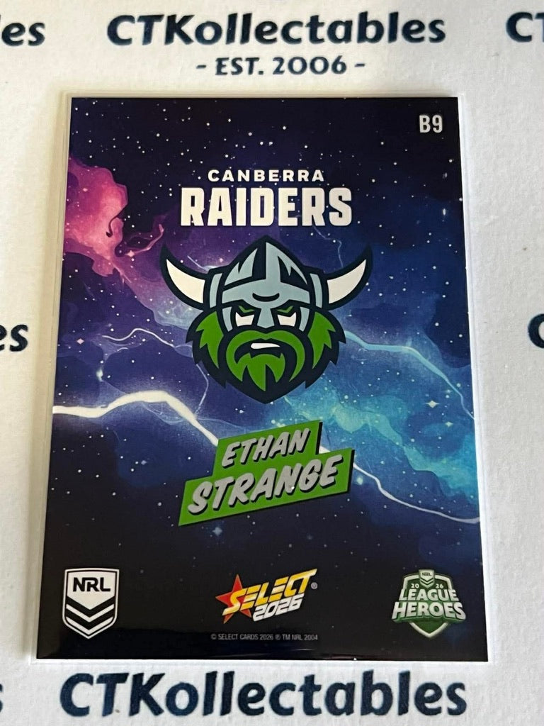 2026 Select NRL League Heroes BANG #B9 Ethan Strange Raiders