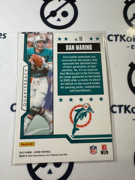 2023 NFL Score First Ballot #10 Dan Marino Miami Dolphins