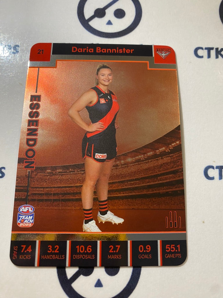 2023 AFLW Teamcoach Silver Card #21 Daria Bannister