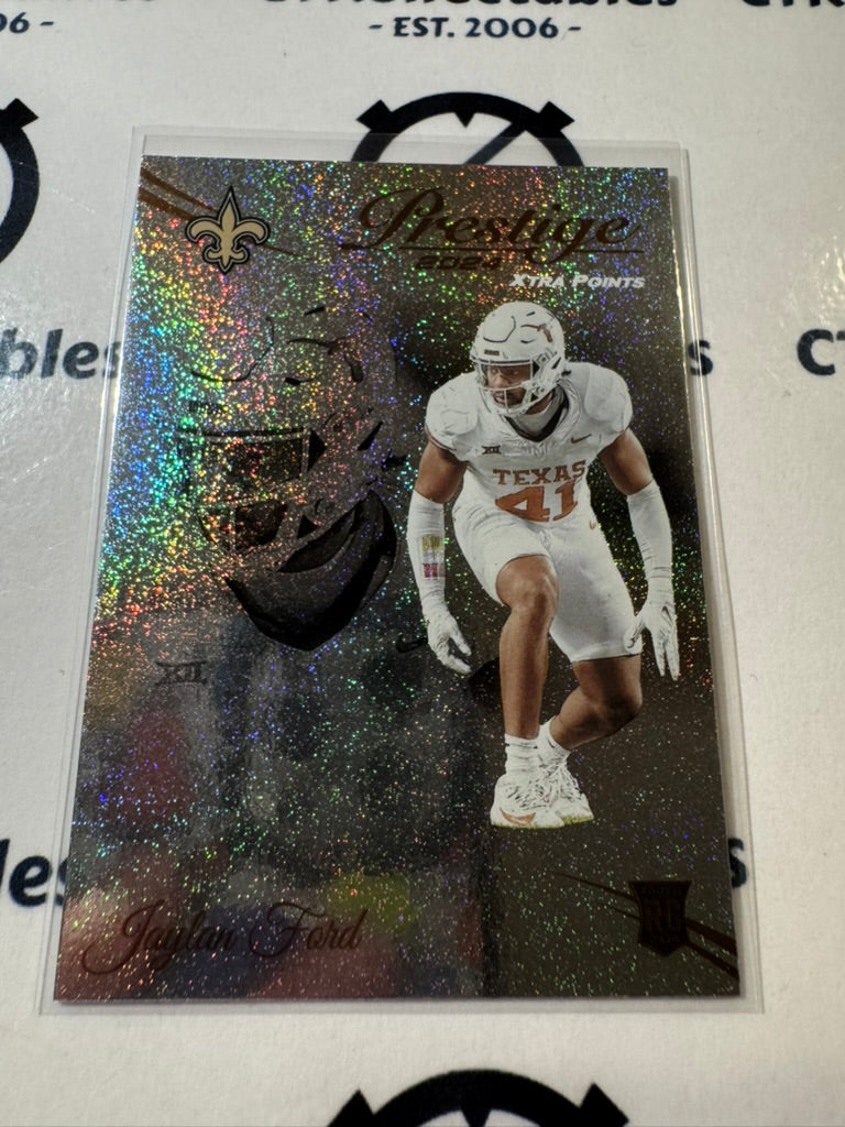 2024 NFL Prestige Dots Xtra Points Rookie Card #367 Jaylan Ford Saints