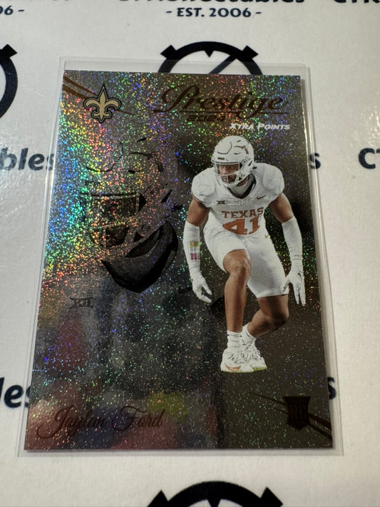 2024 NFL Prestige Dots Xtra Points Rookie Card #367 Jaylan Ford Saints