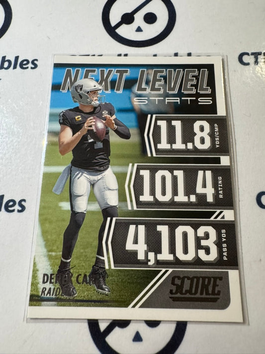2021 NFL Score Next Level Stats #NL5 Derek Carr Raiders