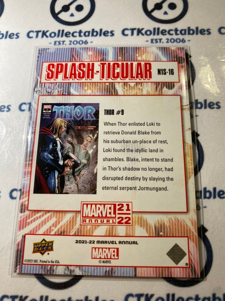 2021-22 Upper Deck Marvel Annual Thor #9 Splash-ticular N1S-16