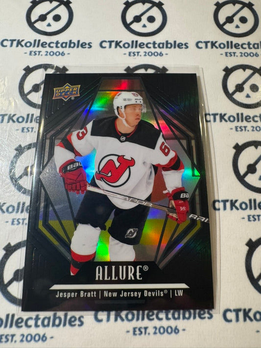 2022-23 Upper Deck Allure Jesper Bratt Black Rainbow #16 Devils