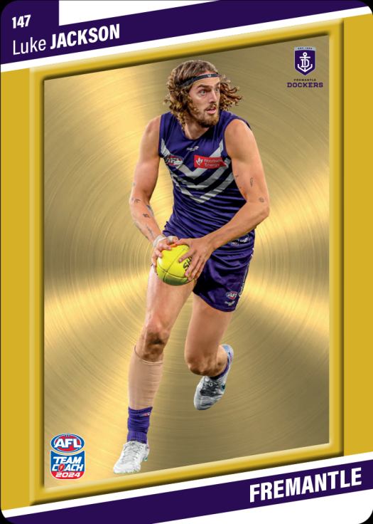 2024 AFL Teamcoach Luke Jackson Gold #147 Dockers