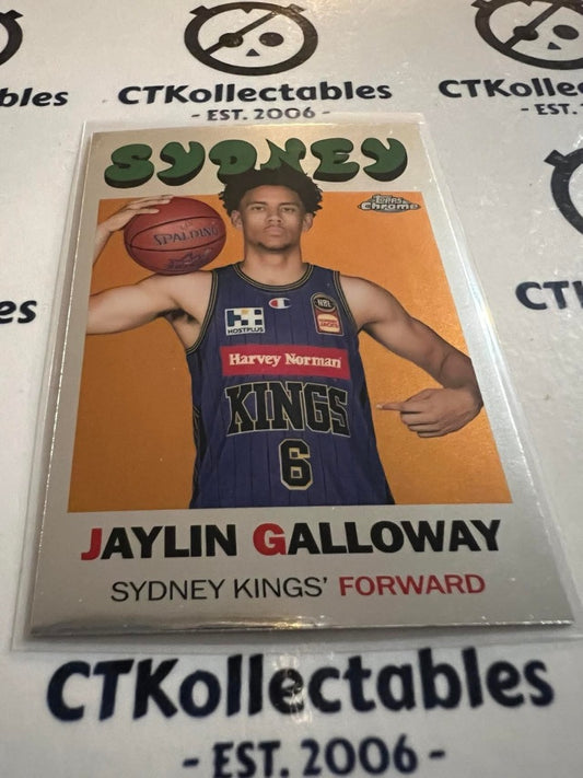 2023-24 Topps NBL Chrome Jaylin Galloway Throwback #TB-22 Kings