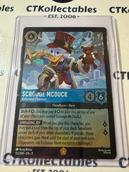 Disney Lorcana Winterspell 152/204 Scrooge McDuck Reformed Ebenezer COLD FOIL L