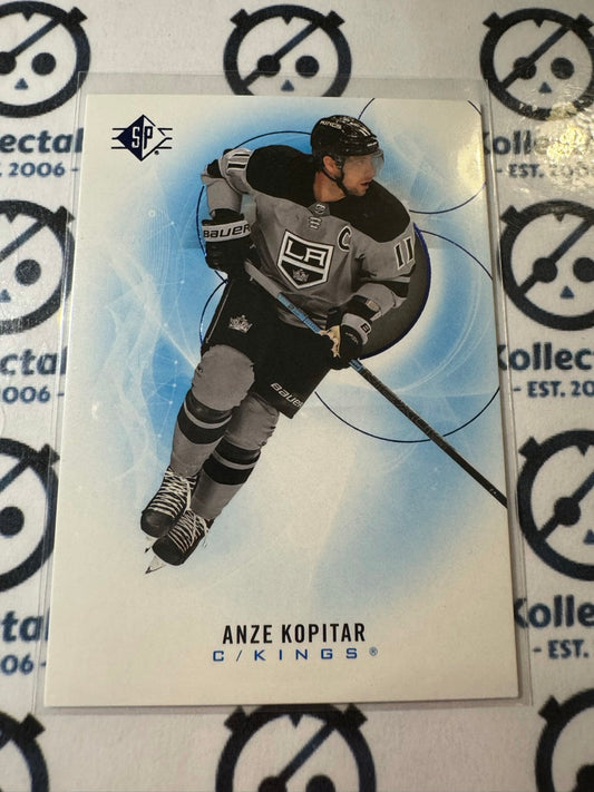 2020-21 NHL SP Hockey Anze Kopitar Blue Parallel #92 Kings