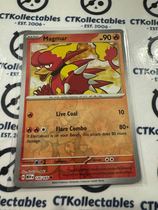 Magmar Reverse Holo #126/165 Scarlet & Violet 151 Pokemon Card