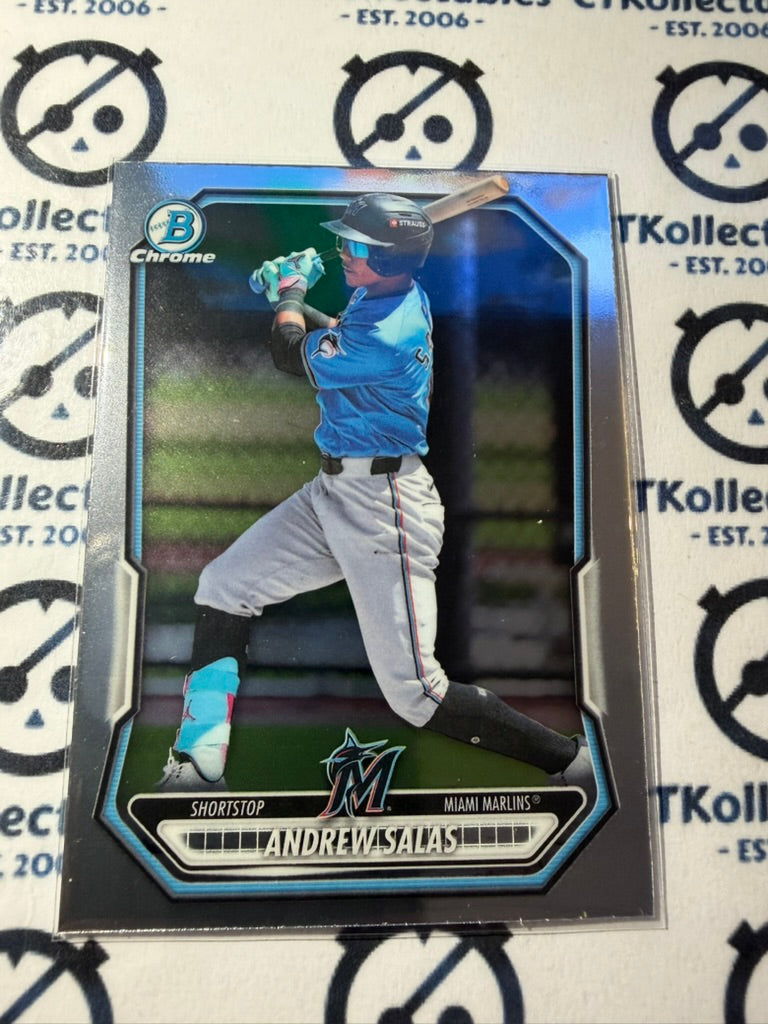 2026 Bowman Chrome Prospects BCP-55 Andrew Salas Miami Marlins