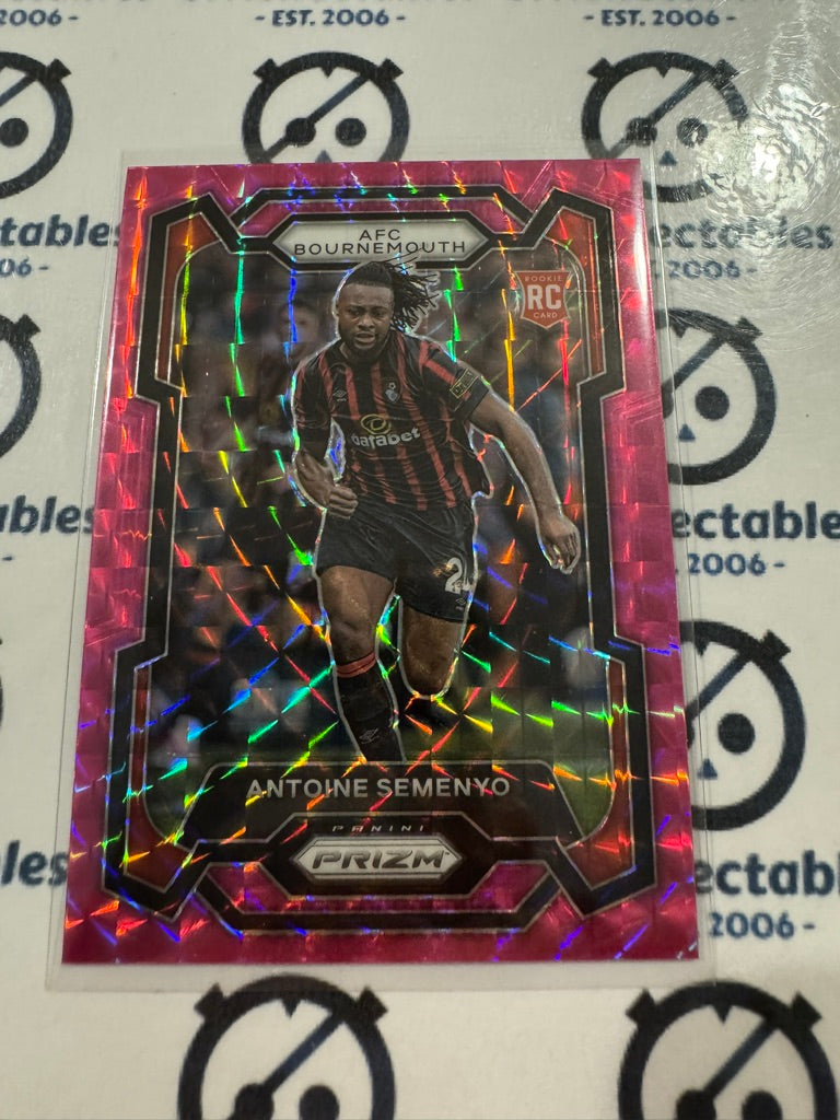 2023-24 Prizm Premier League Soccer Antoine Semenyo RC #237 Pink Mosaic Prizm