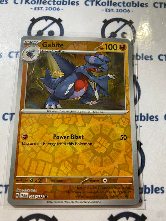 Gabite Reverse Holo #095/182 2023 Scarlet & Violet Paradox Rift Pokémon TCG