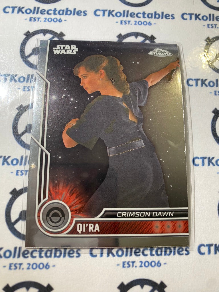 2023 Topps Chrome Star Wars - # 22 Qi'Ra Chrome Base Card