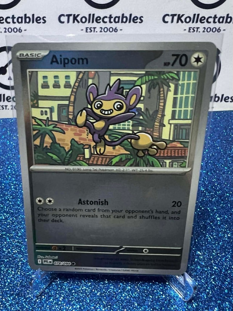 Aipom Reverse Holo 078/094 Phantasmal Flames Pokemon