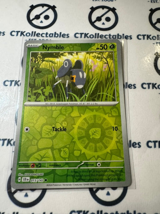 Nymble Reverse Holo #015/142 Stellar Crown Scarlet & Violet Pokemon