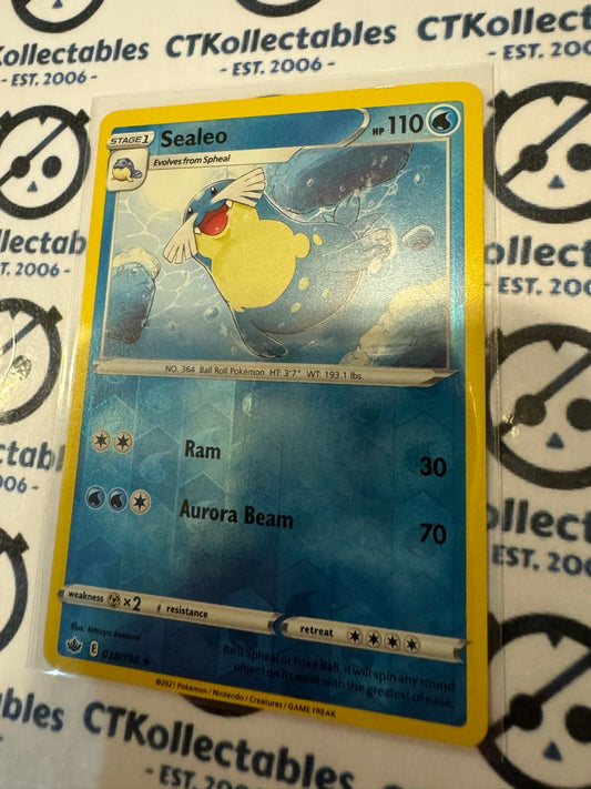 Sealeo Reverse Holo #038/198 Pokemon Card Chilling Reign