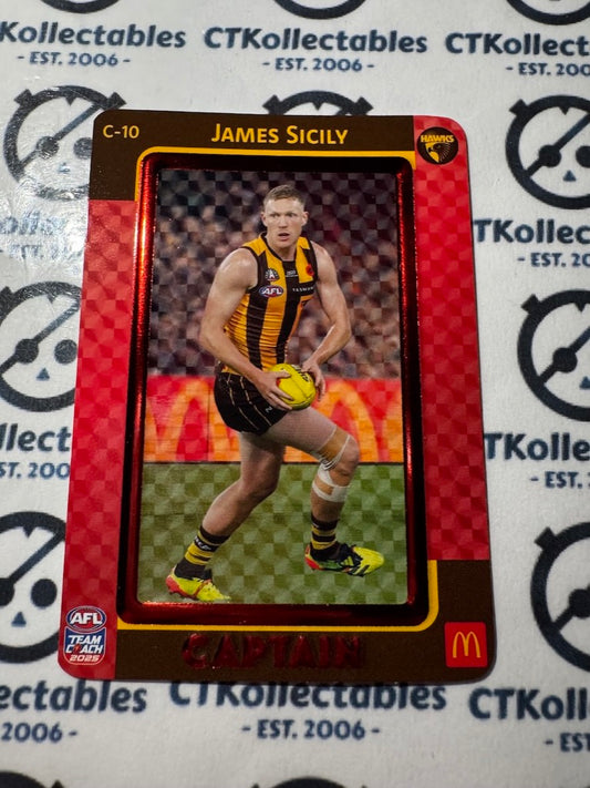 2025 AFL Teamcoach Maccas Captain RED - James Sicily C-10 Hawks
