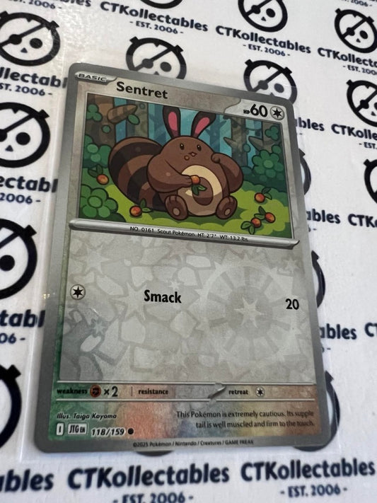 Sentret Reverse Holo #118/159 Journey Together Pokemon Card TCG