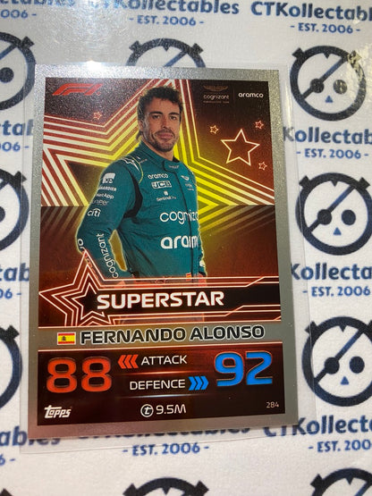 2023 Topps Turbo Attax F1 -Foil Fernando Alonso Superstar #284
