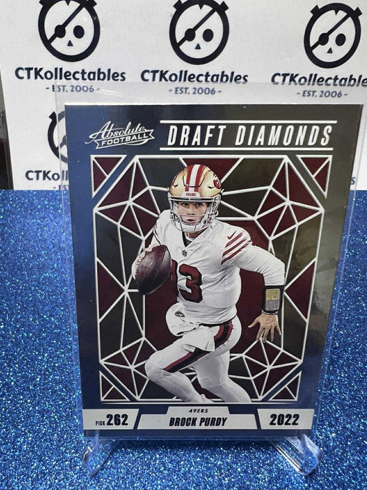 2024 NFL Panini Absolute Draft Diamonds #DD-BPY Brock Purdy San Francisco 49ers
