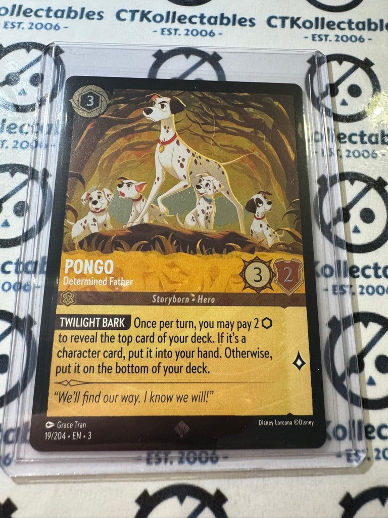 2024 Disney Lorcana Cold-Foil #19/204 Pongo – Into The Inklands