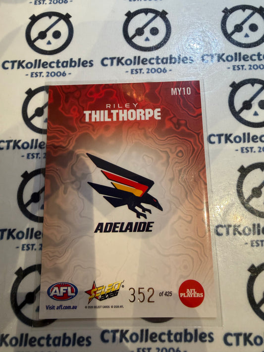 2026 Select AFL Footy Stars Mercury #MY10 Riley Thilthorpe #352/450 Crows
