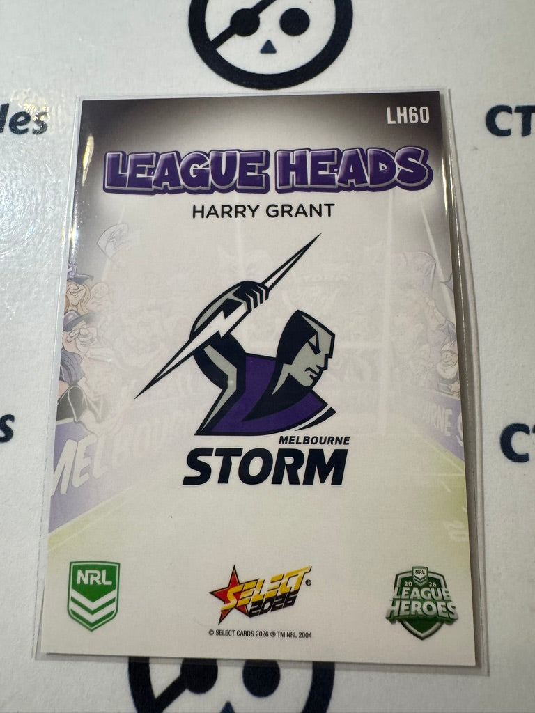 2026 Select NRL League Heroes League Heads #LH60 Harry Grant Storm