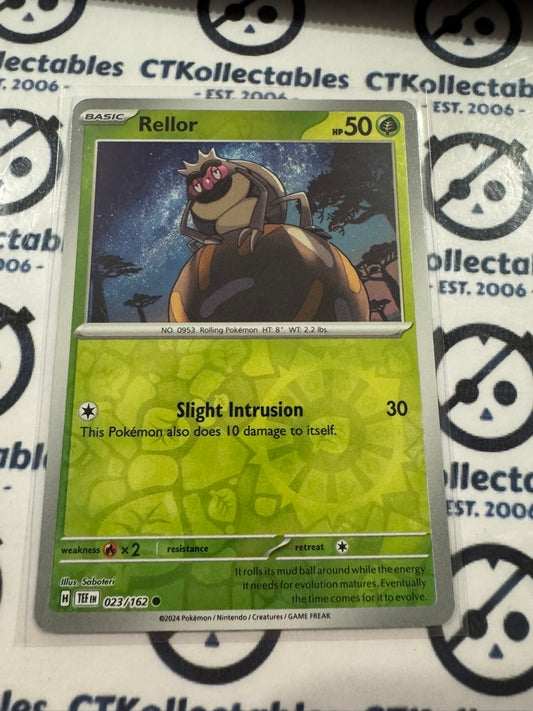 Rellor Reverse Holo Scarlet & Violet Temporal Forces # 023/162 Pokemon