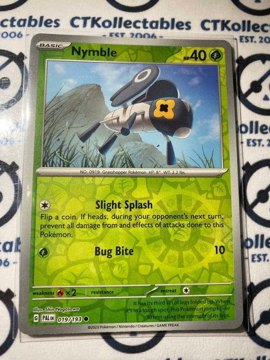 Nymble Reverse Holo #019/193 2023 Paldea Evolved Pokemon Card