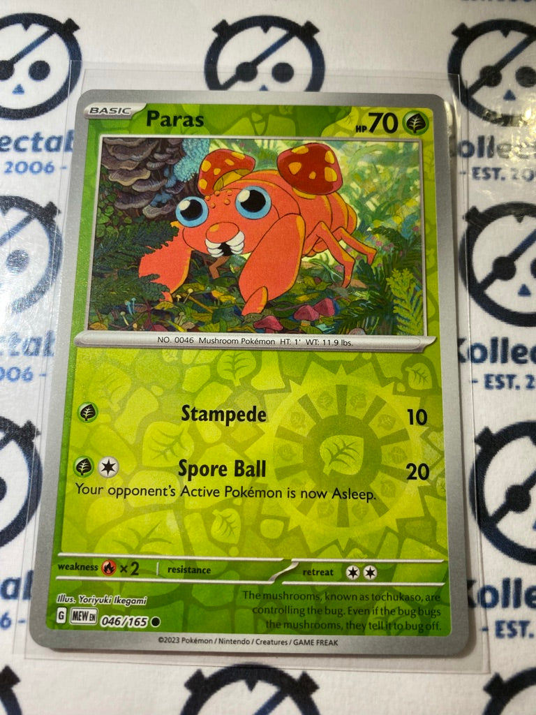 Paras Reverse Holo #046/165 Scarlet & Violet 151 Pokemon Card