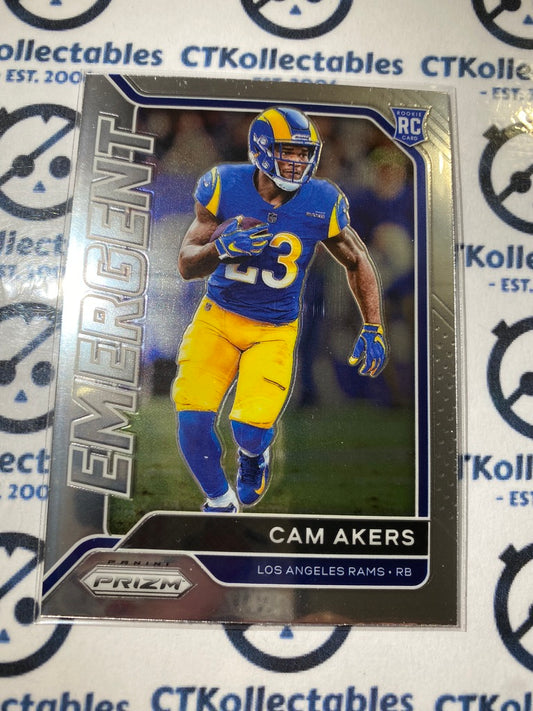 2020 NFL Prizm Cam Akers Emergent Rookie RC #6 Rams