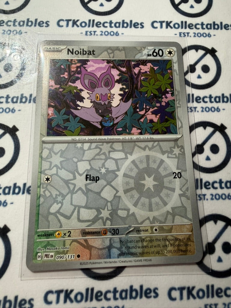 Noibat Reverse Holo #090/131 Prismatic Evolutions Pokemon Card