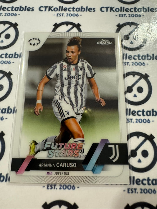 2022-23 Topps Chrome UEFA Women’s Soccer #41 Arianna Caruso Future Stars