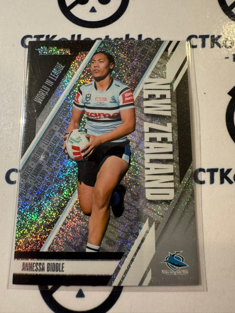 2024 TLA NRL Traders World In League - Silver Anessa Biddle #084/150 Sharks